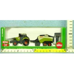 SIKU Traktor CLAAS AXION ze snopowiązałką (1852) - 2